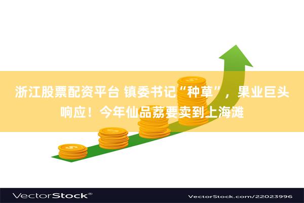 浙江股票配资平台 镇委书记“种草”，果业巨头响应！今年仙品荔要卖到上海滩