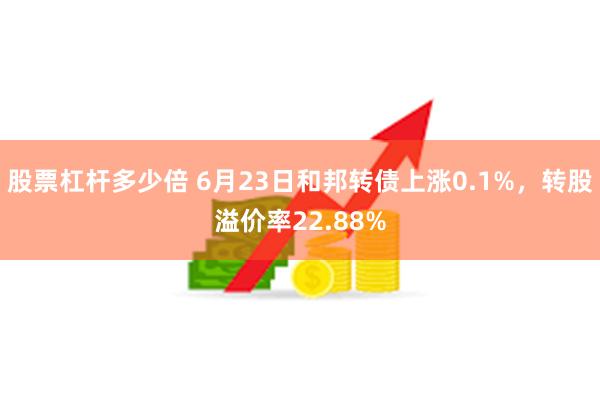 股票杠杆多少倍 6月23日和邦转债上涨0.1%，转股溢价率22.88%