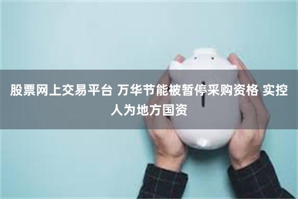 股票网上交易平台 万华节能被暂停采购资格 实控人为地方国资
